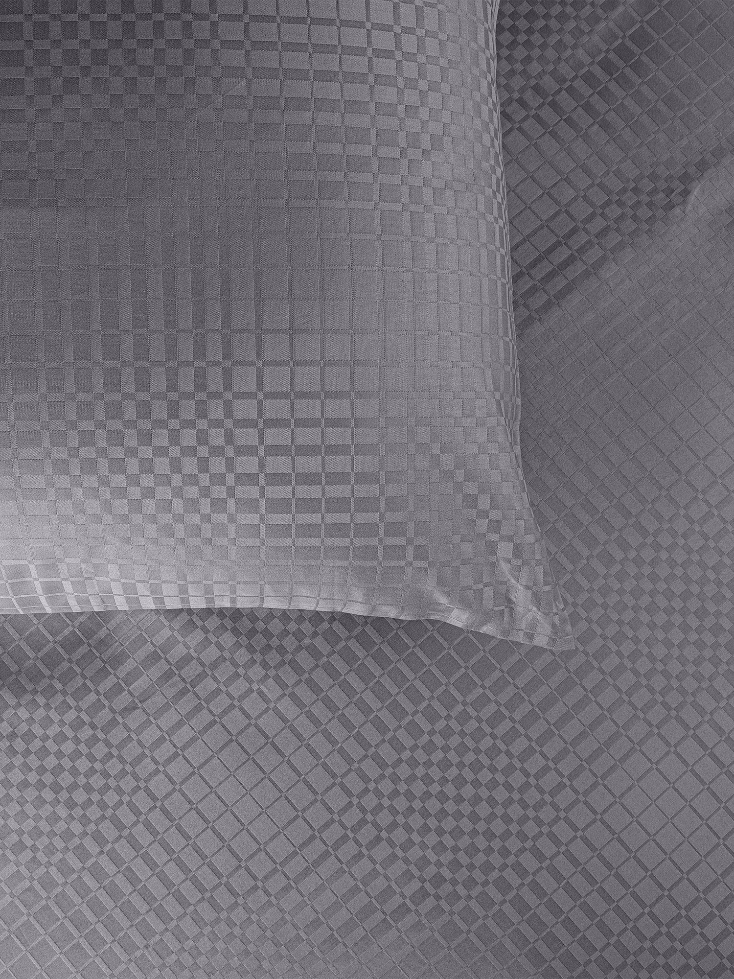posteljina siva smeđa tamna čelik boja plahta navlaka jastučnica damast 100 posto pamuk