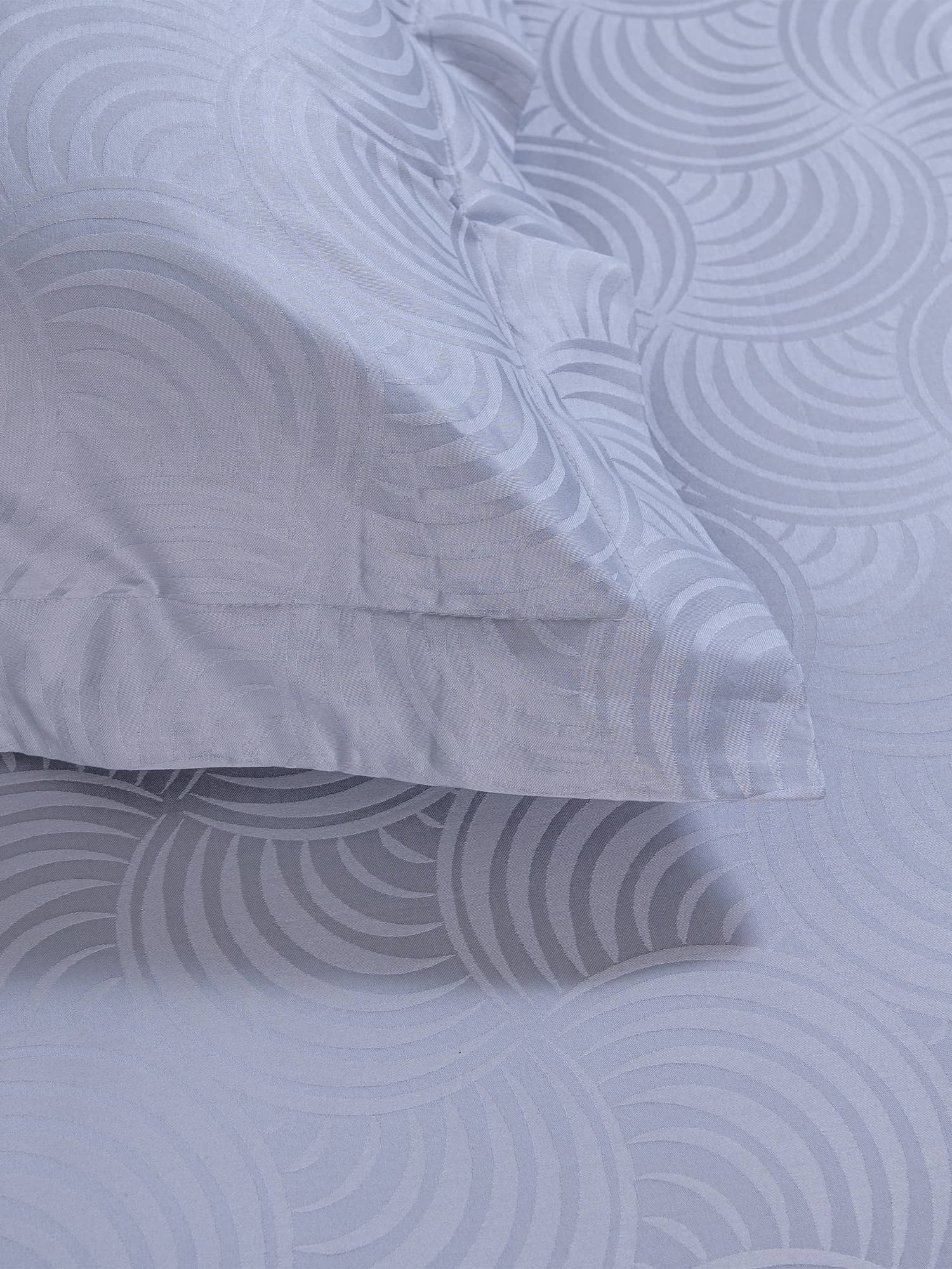 posteljina siva srebrna plahta navlaka jastučnica damast 100 posto pamuk
